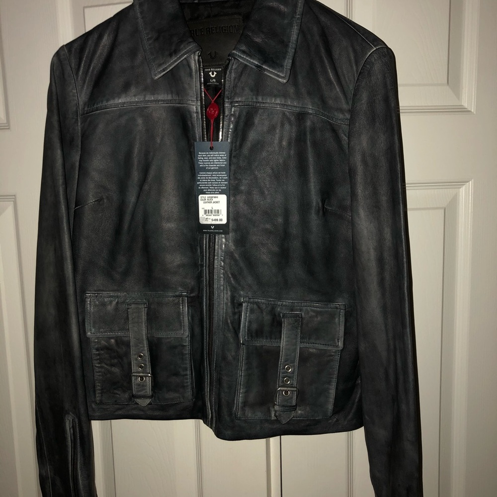 All leather bomber jacket.Light weight .